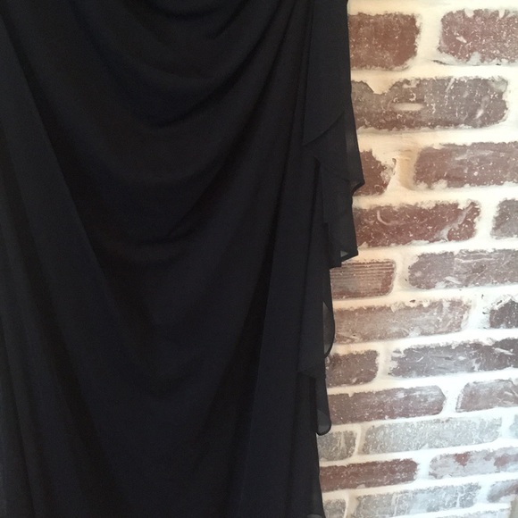 Navy blue fancy dress. PROM DRESS - Picture 2 of 6